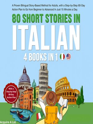 cover image of 80 Short Stories in Italian--4 Books in 1